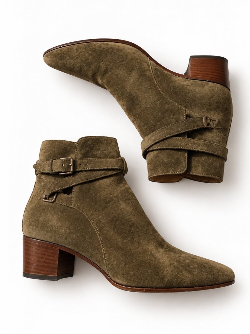 Saint Laurent suede Jodhpur boots